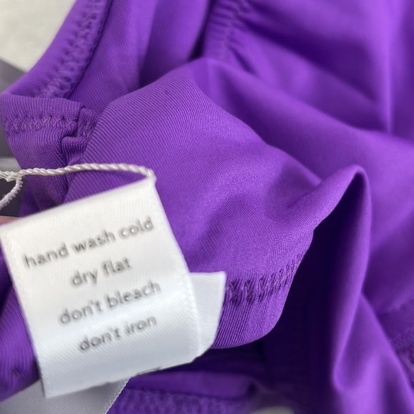 NWT Andie Swim M Purple Violet The‎ Venice High Neck Top Bathing Suit Top - Picture 11 of 14